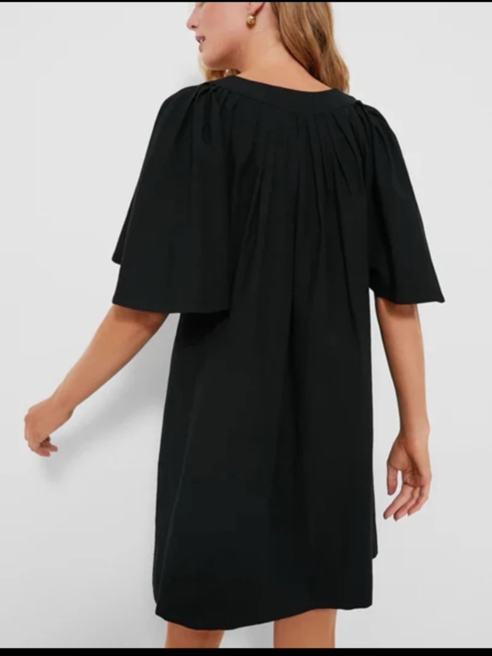 Tuckernuck POMANDER PLACE Black Finley Flutter Sleeve Dress size XXXL - Picture 5 of 12
